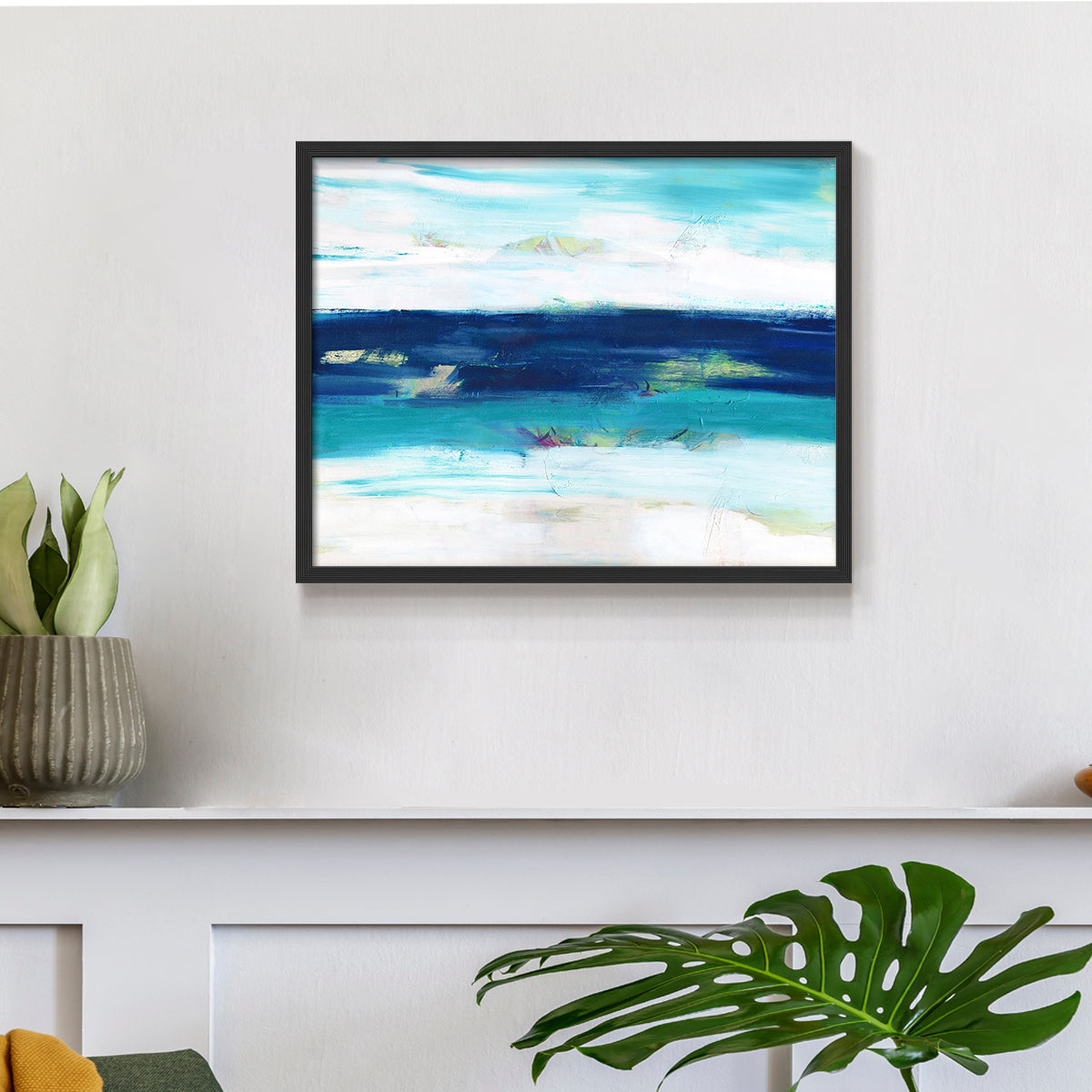 44887,abstract art,ocean,waves,blue,white,contemporary,artwork,landscape,modern design,fine art,home decor,wall art,textures,painting,visual art,creativity,oceanic,relaxation,serenity,design,beauty,imaginative,nature,color palette,inspiration,frame,aesthetic,stylish decor,decor,abstract landscape,ocean view,fluid art,brush strokes,contemporary artist,coastal art,Re-stickable,Abstract