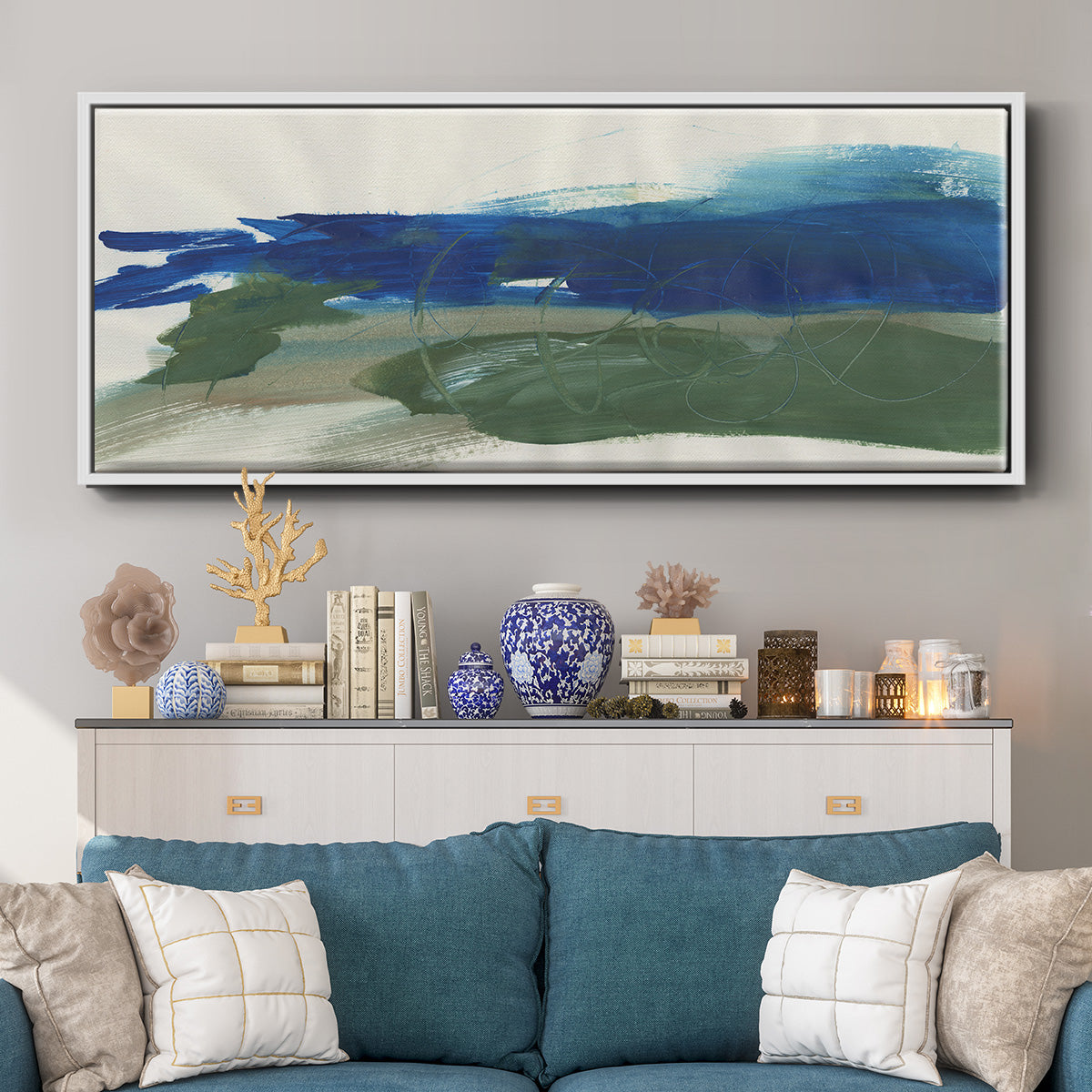 Mirages III - Floater Framed Canvas Print