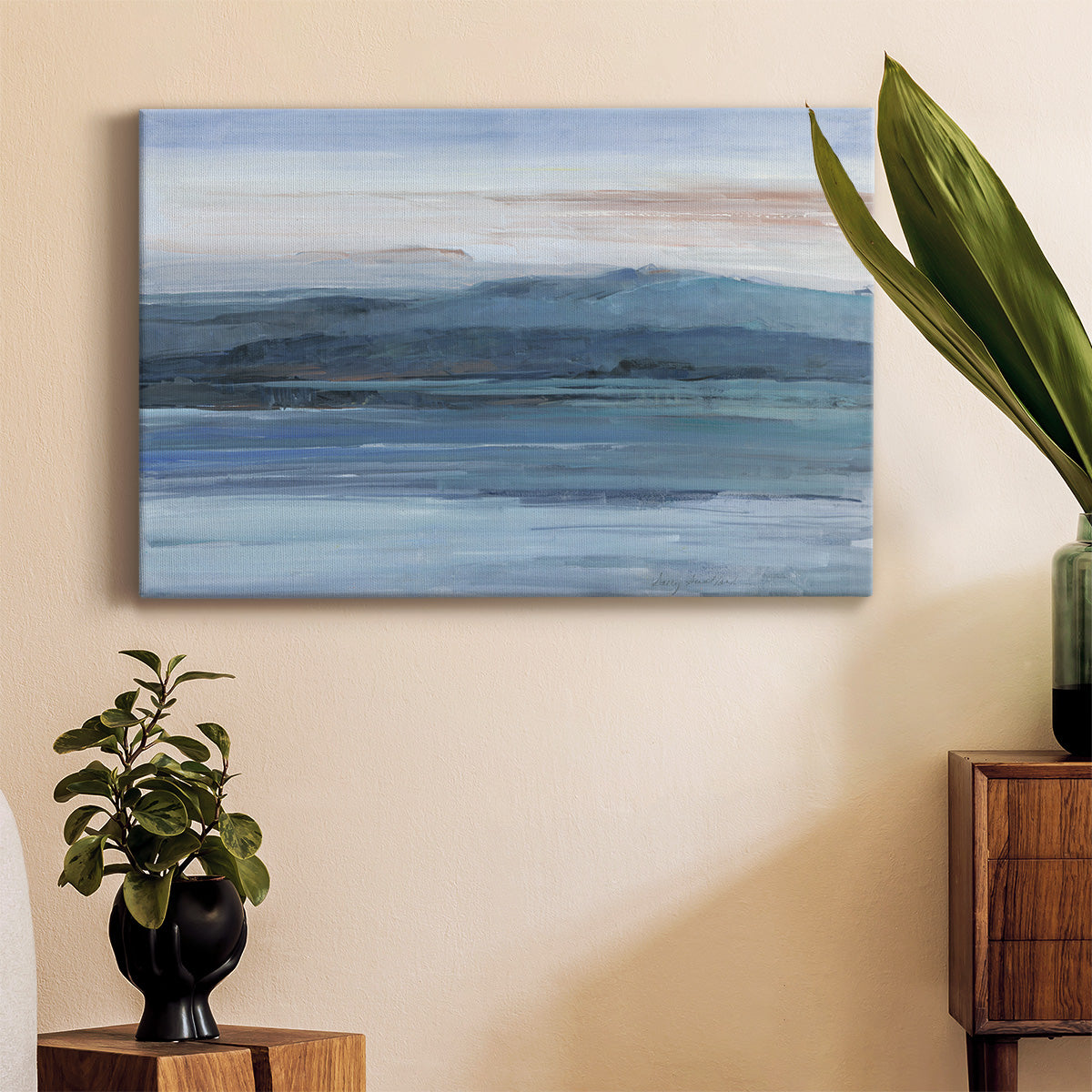 Across The Lake Premium Gallery Wrapped Canvas - Ready to Hang