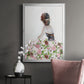 Beautiful Floral Contemplation II - Modern Framed Canvas Print