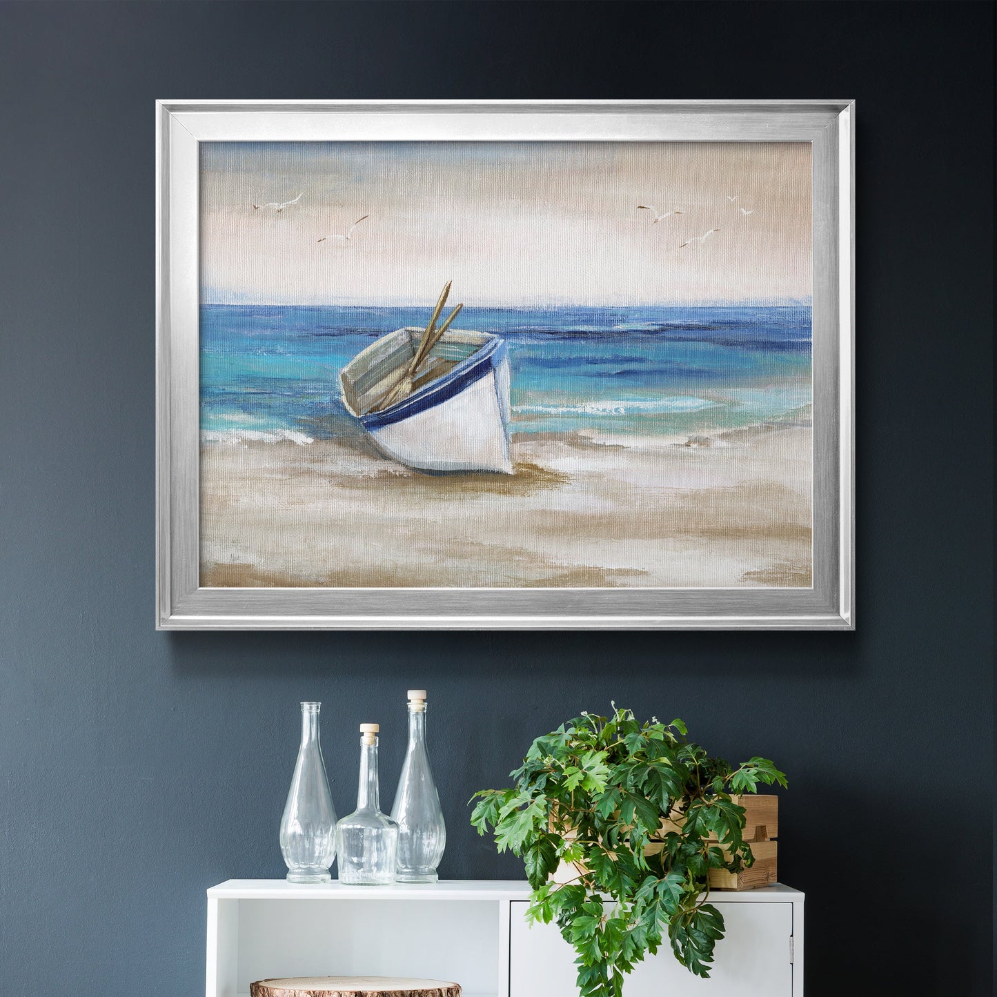 Shore Excursion - Modern Framed Canvas Print