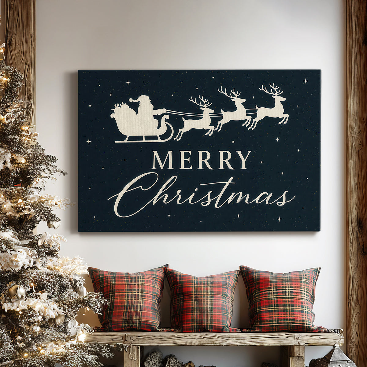 Frosted Bells Square - Canvas Art Print