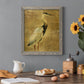 Gold Crane at Dusk I - Premium Canvas Framed in Barnwood - Ready to Hang