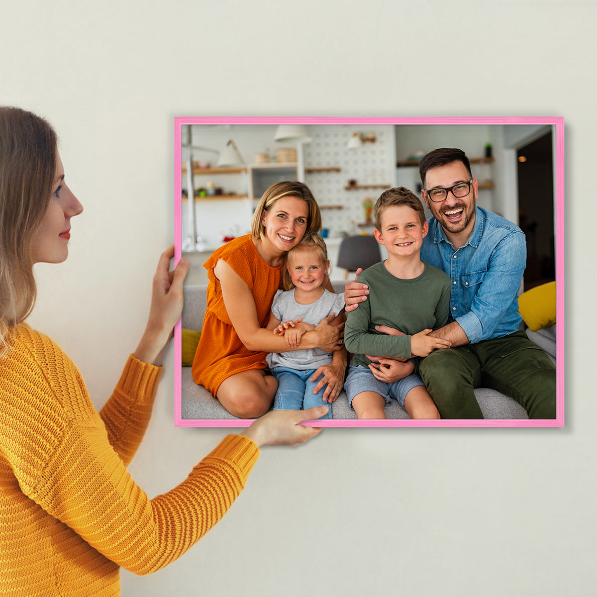 Set of 2 Restickable Custom Framed Photos - 28" x 22"