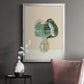 Woven Tropical Leaf II - Modern Framed Canvas Print