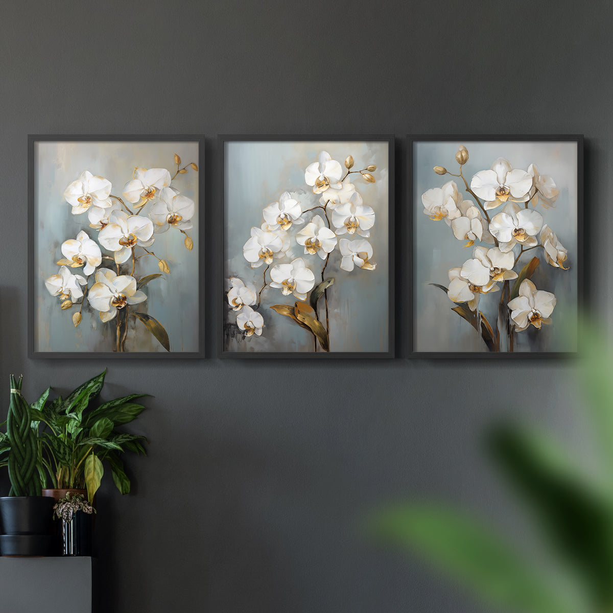 Floral Study Series LXV - Restickable Framed Art Set