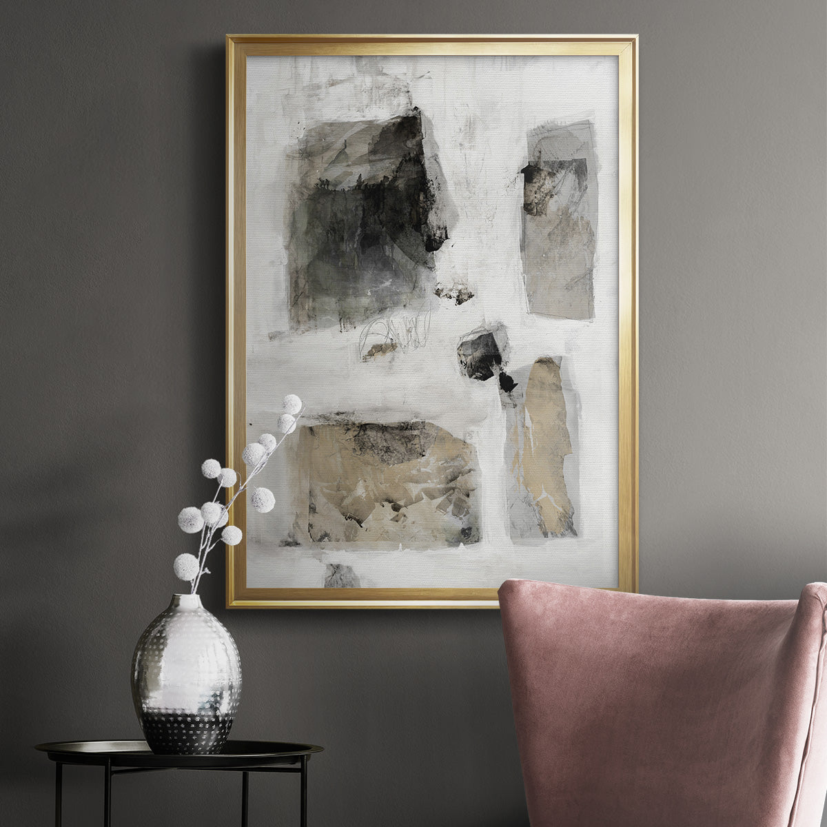 A Simple Love I - Modern Framed Canvas Print