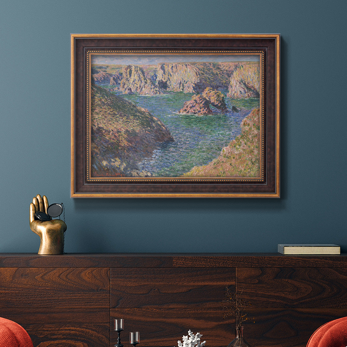 Port-Domois, Belle-Isle - Ornate Framed Canvas Print