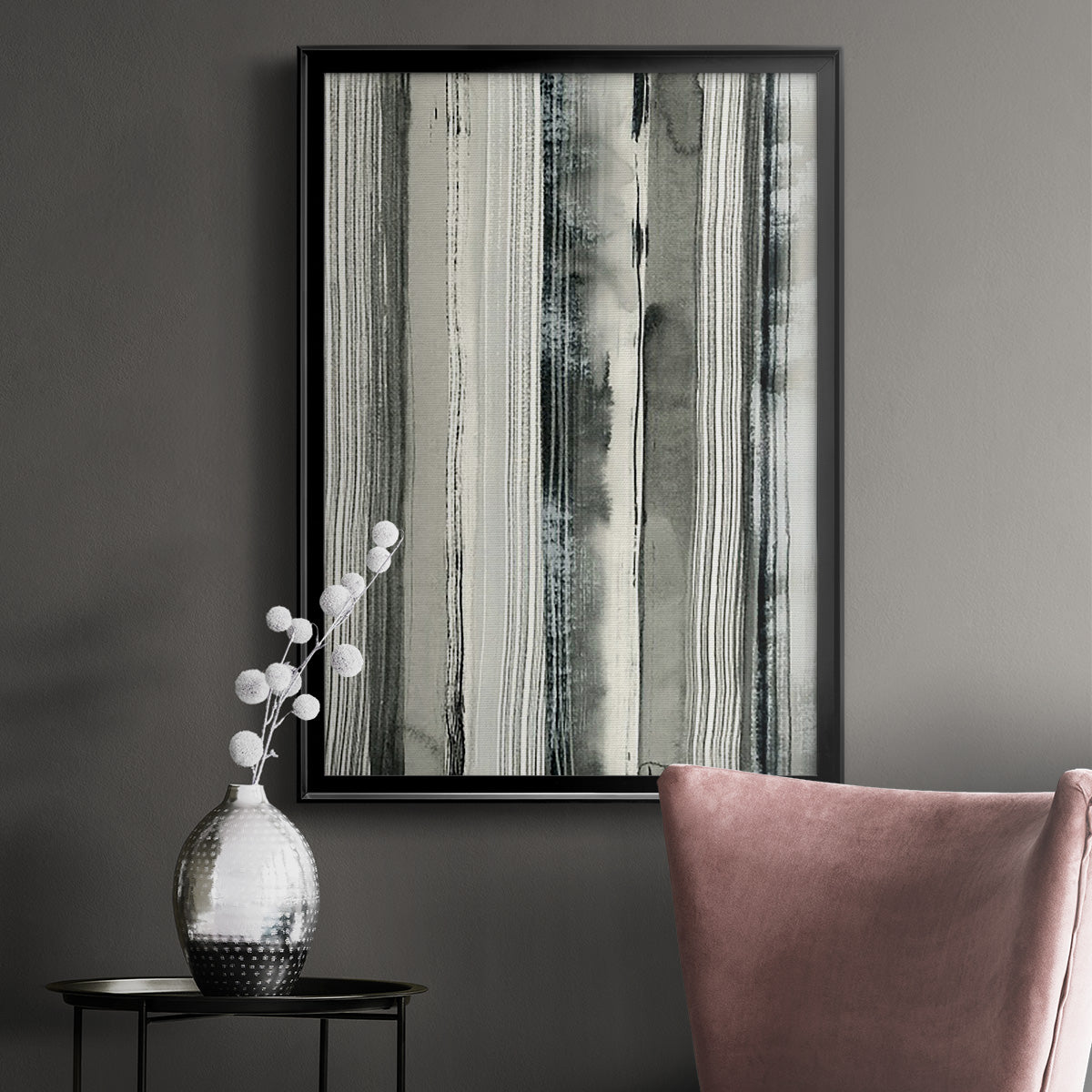 Differing Parallels I - Modern Framed Canvas Print