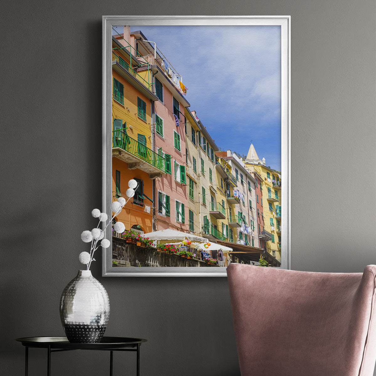 Cinque Terre - Modern Framed Canvas Print