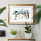 Snow Friends - Modern Framed Art Print