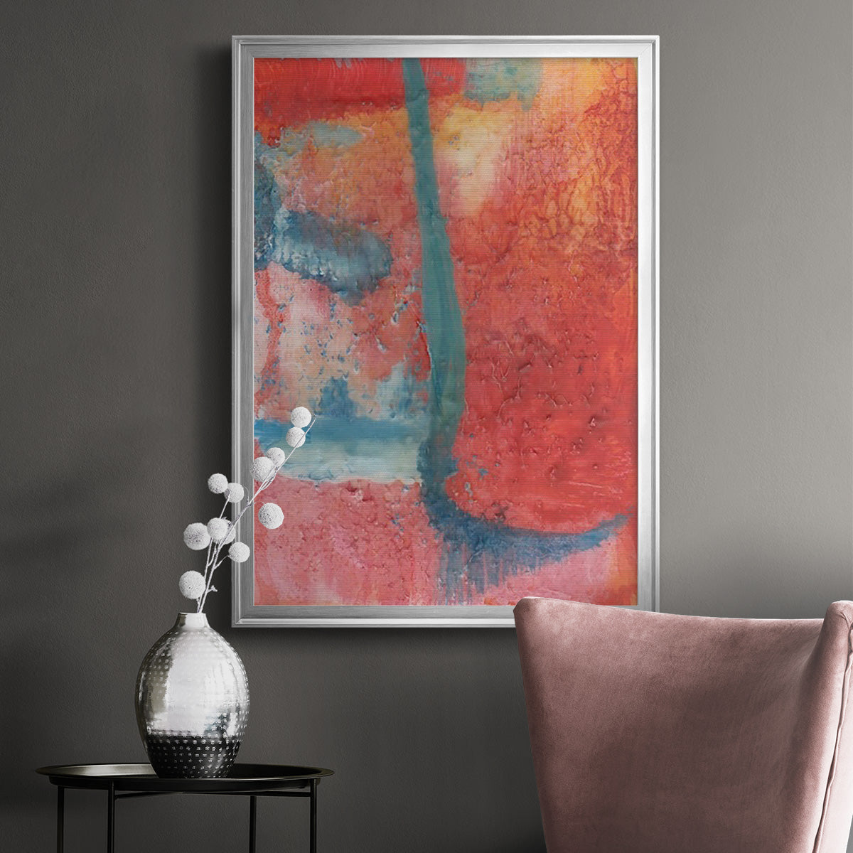 Spring Step II - Modern Framed Canvas Print