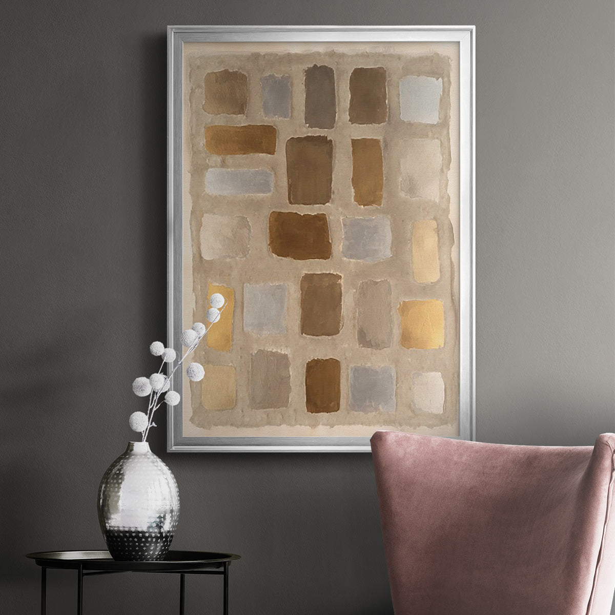 Sand Shaped I - Modern Framed Canvas Print
