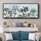 Vintage Shades of Blue - Floater Framed Canvas Print