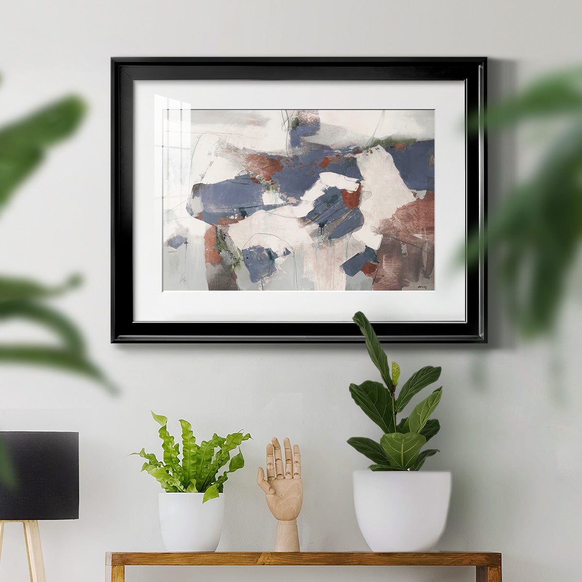 Coral Abstract - Modern Framed Art Print