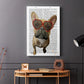 French Bulldog and Heart Glasses - Canvas Art Print
