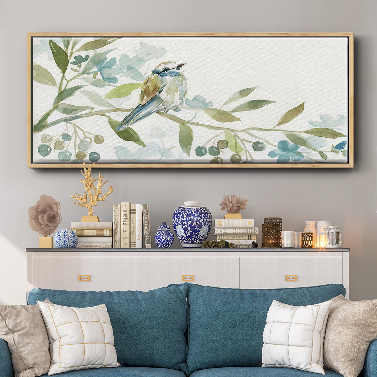 Beginning of Spring I - Floater Framed Canvas Print