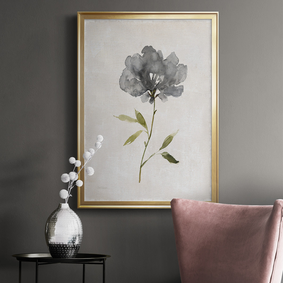 Botanical Beauty I - Modern Framed Canvas Print