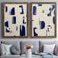 Fragment Abstraction I - Premium Framed Canvas 2 Piece Set - Ready to Hang