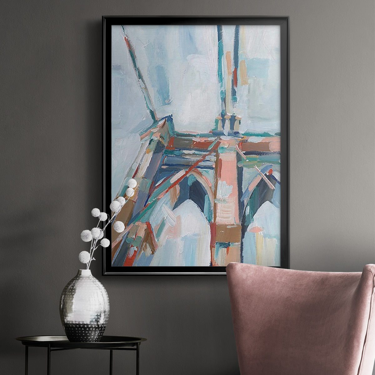 Big City Colors I - Modern Framed Canvas Print