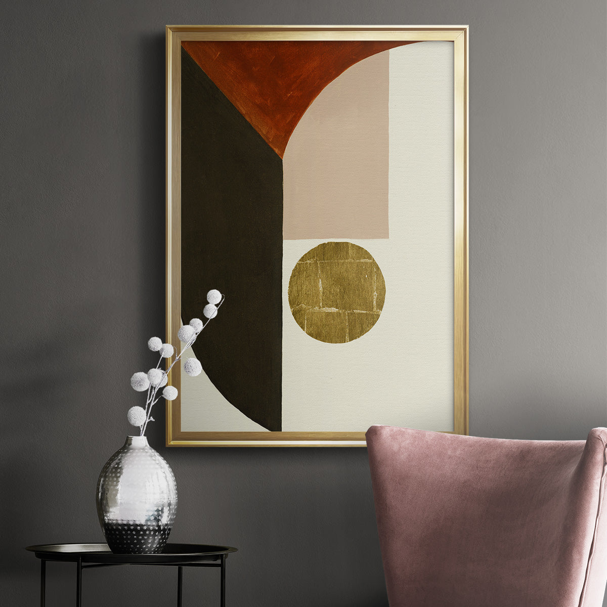 High Notes II - Modern Framed Canvas Print