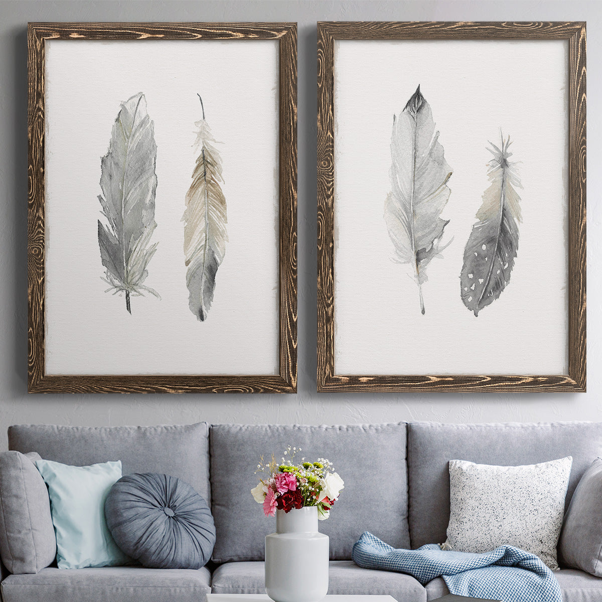 Flight of Fancy I - Premium Framed Canvas 2 Piece Set - Ready to Hang