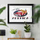 God Bless America Truck - Modern Framed Art Print