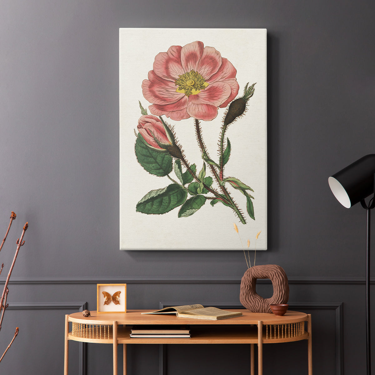 Pink Floral Mix IX - Canvas Art Print
