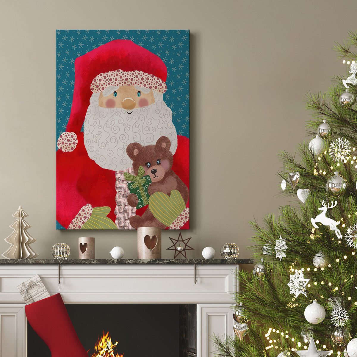 Santa Pack II - Gallery Wrapped Canvas