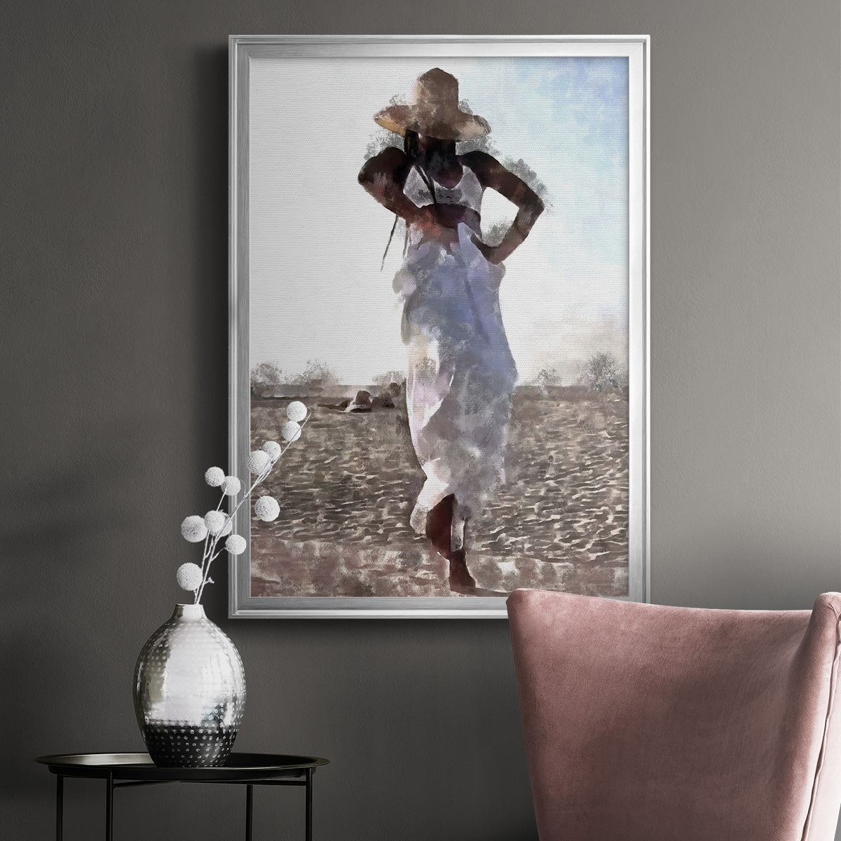 Her Dance I - Modern Framed Canvas Print