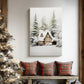 Frostlit Cottage at Dusk - Canvas Art Print