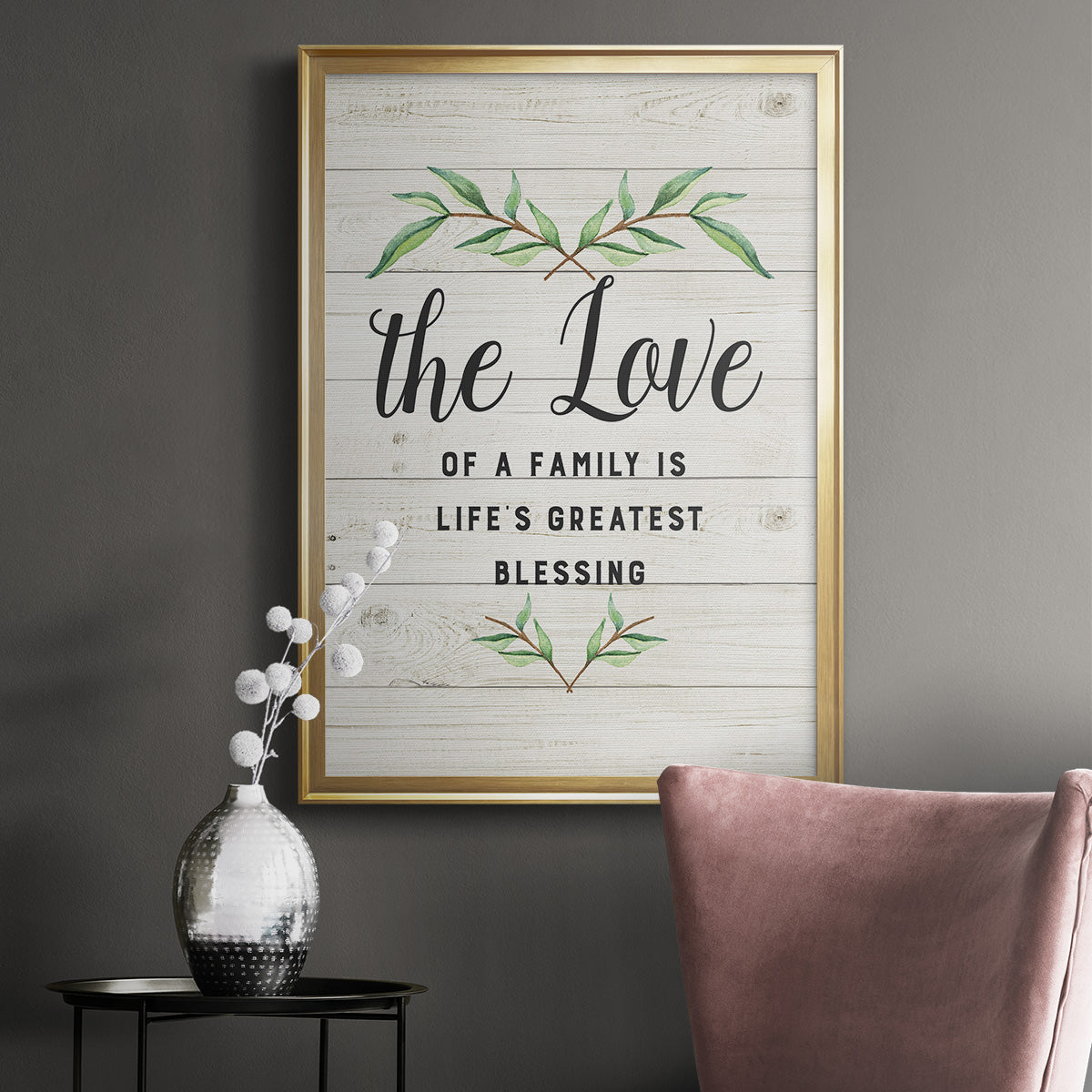 Love of a Family - Modern Framed Canvas Print