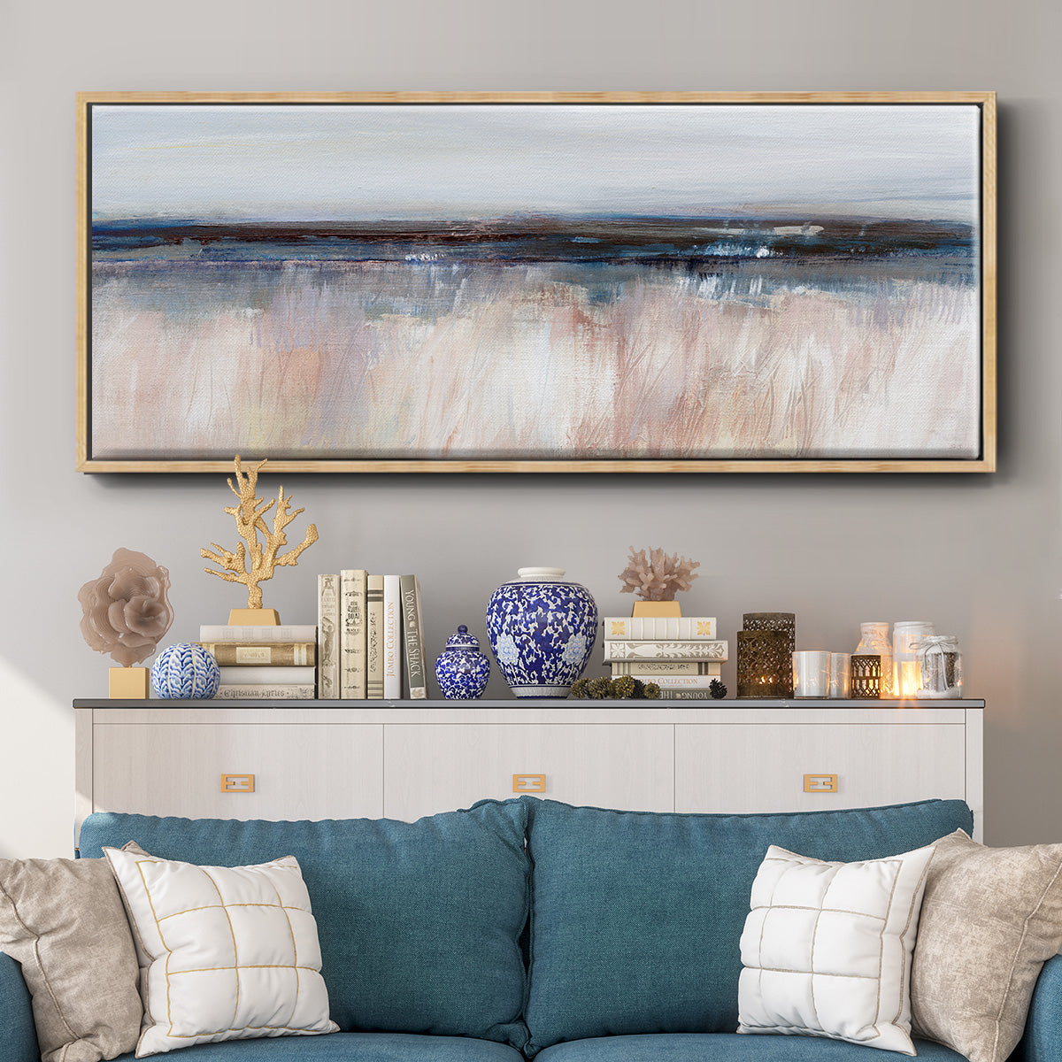 Tide at Dawn - Floater Framed Canvas Print