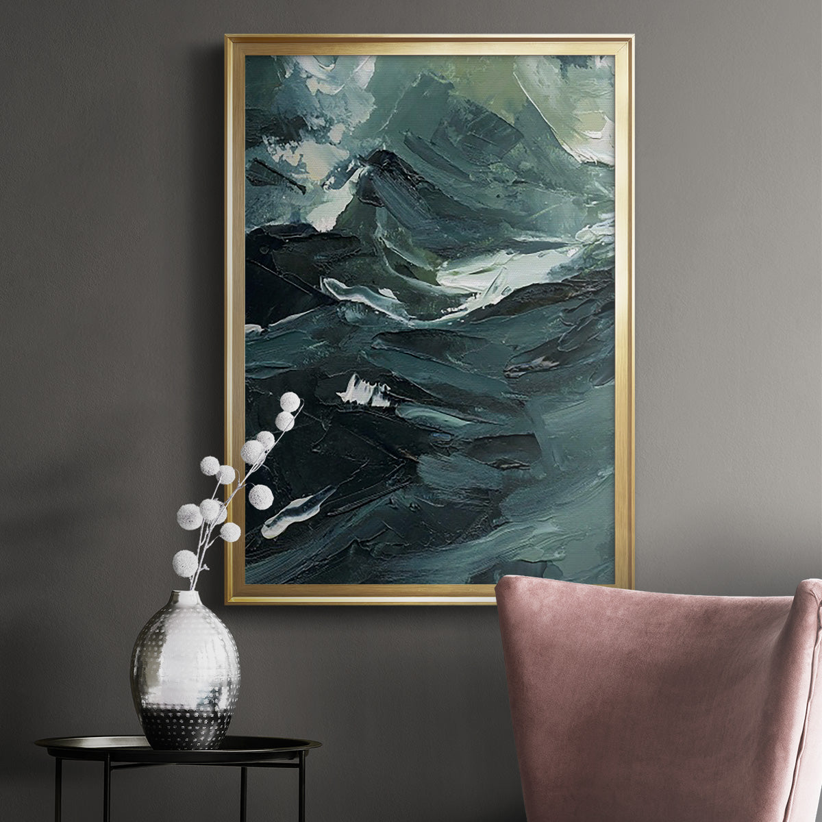 Lost in the Sea I - Modern Framed Canvas Print