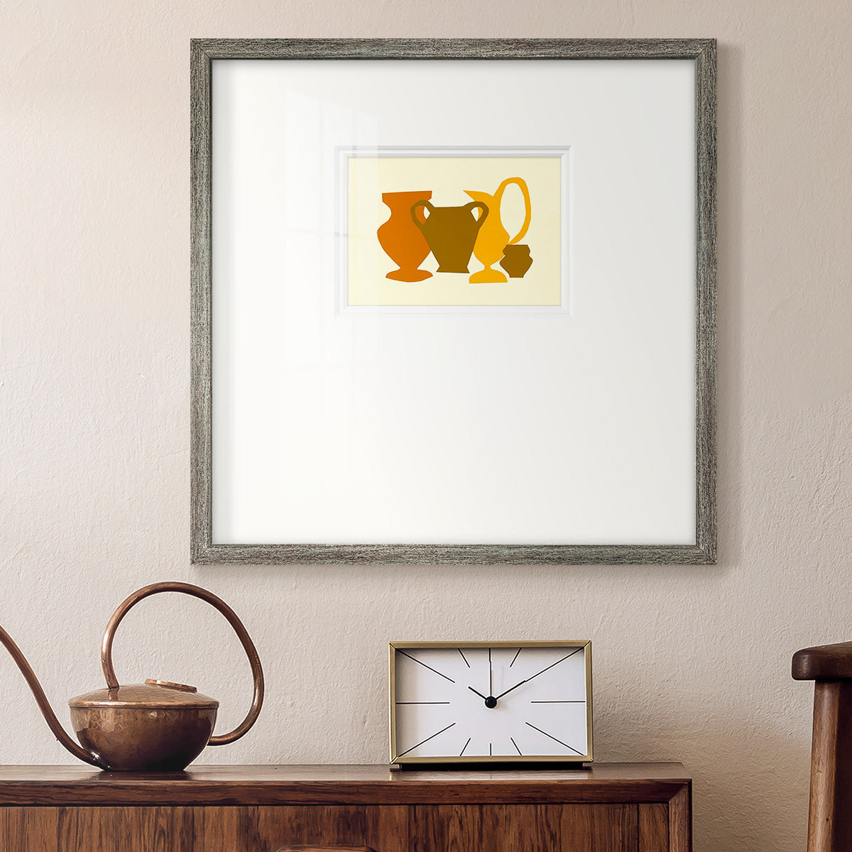 Posing Pottery II Premium Framed Print Double Matboard