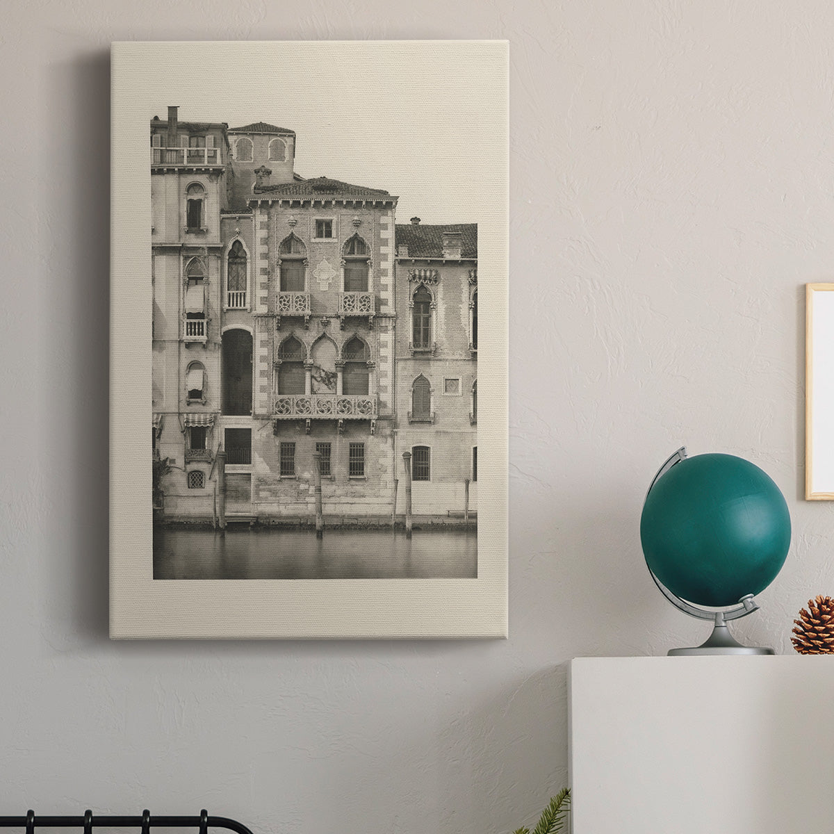 Vintage Views of Venice III Premium Gallery Wrapped Canvas - Ready to Hang