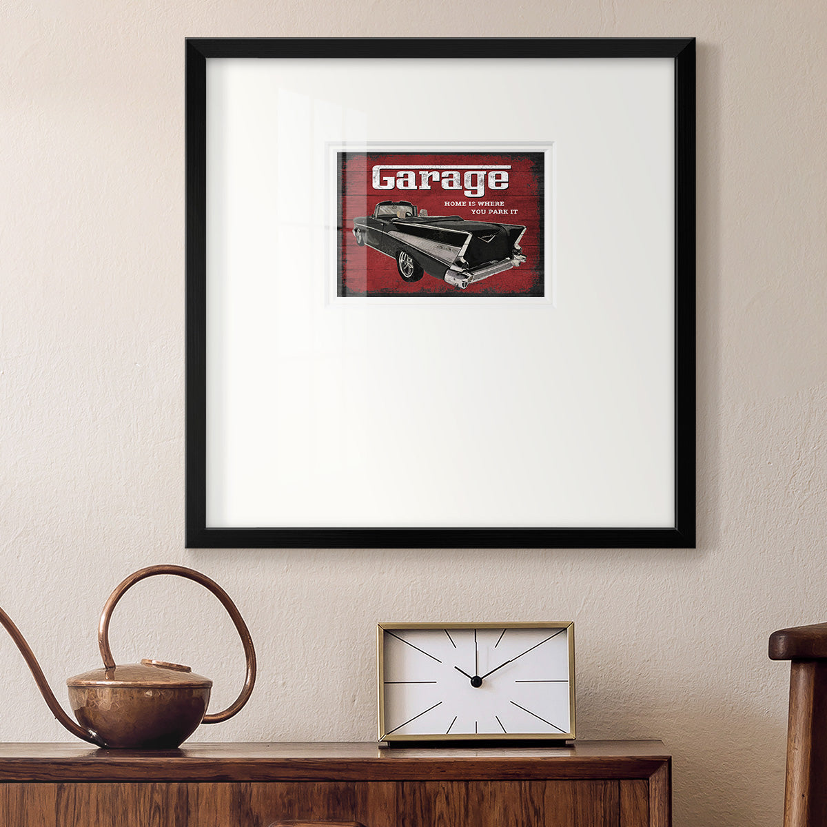 The Garage Premium Framed Print Double Matboard