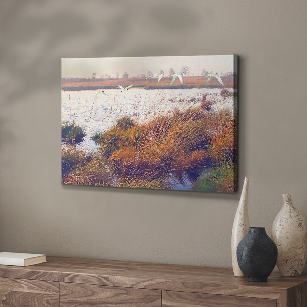 Marshland Hues I - Canvas Art Print