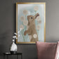 Rabbit In Dandylions - Modern Framed Canvas Print