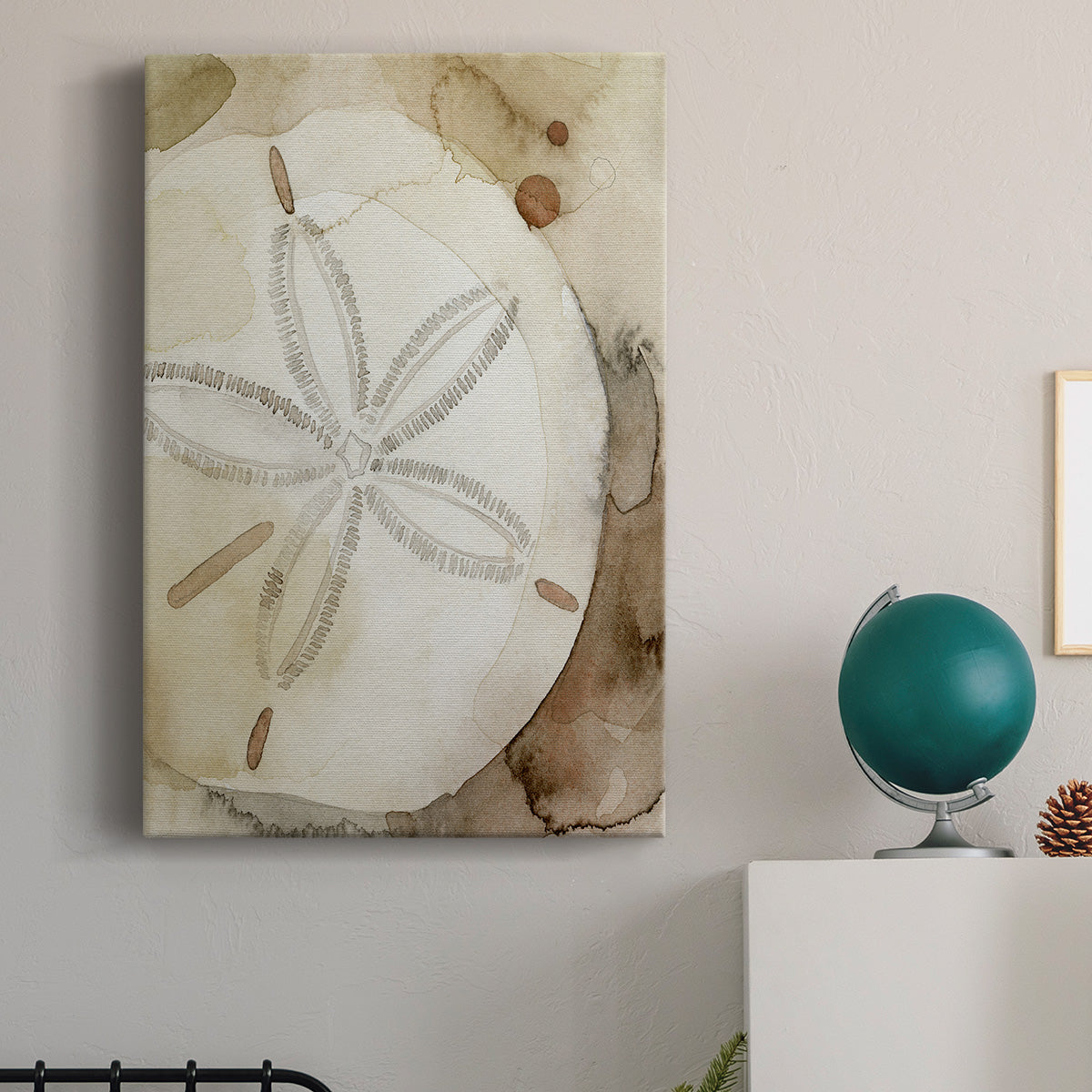 Dry Sand Dollar I Premium Gallery Wrapped Canvas - Ready to Hang