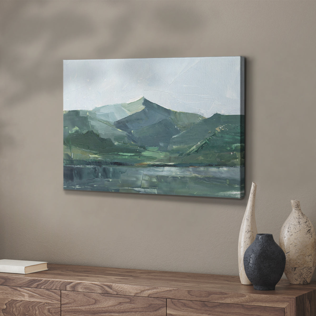 Green Grey Mountains I - Canvas Art Print