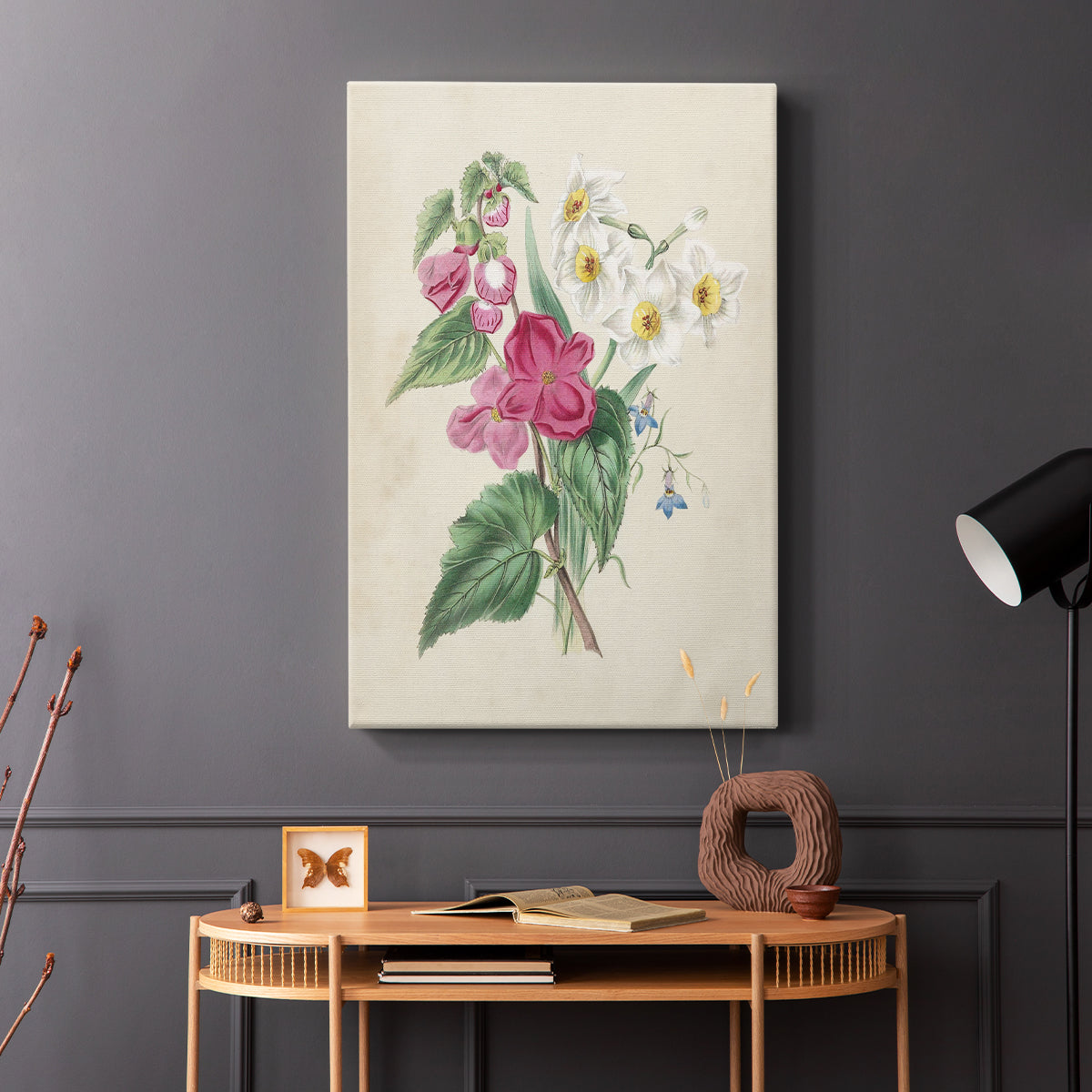 Antique Garden Bouquet IV - Canvas Art Print