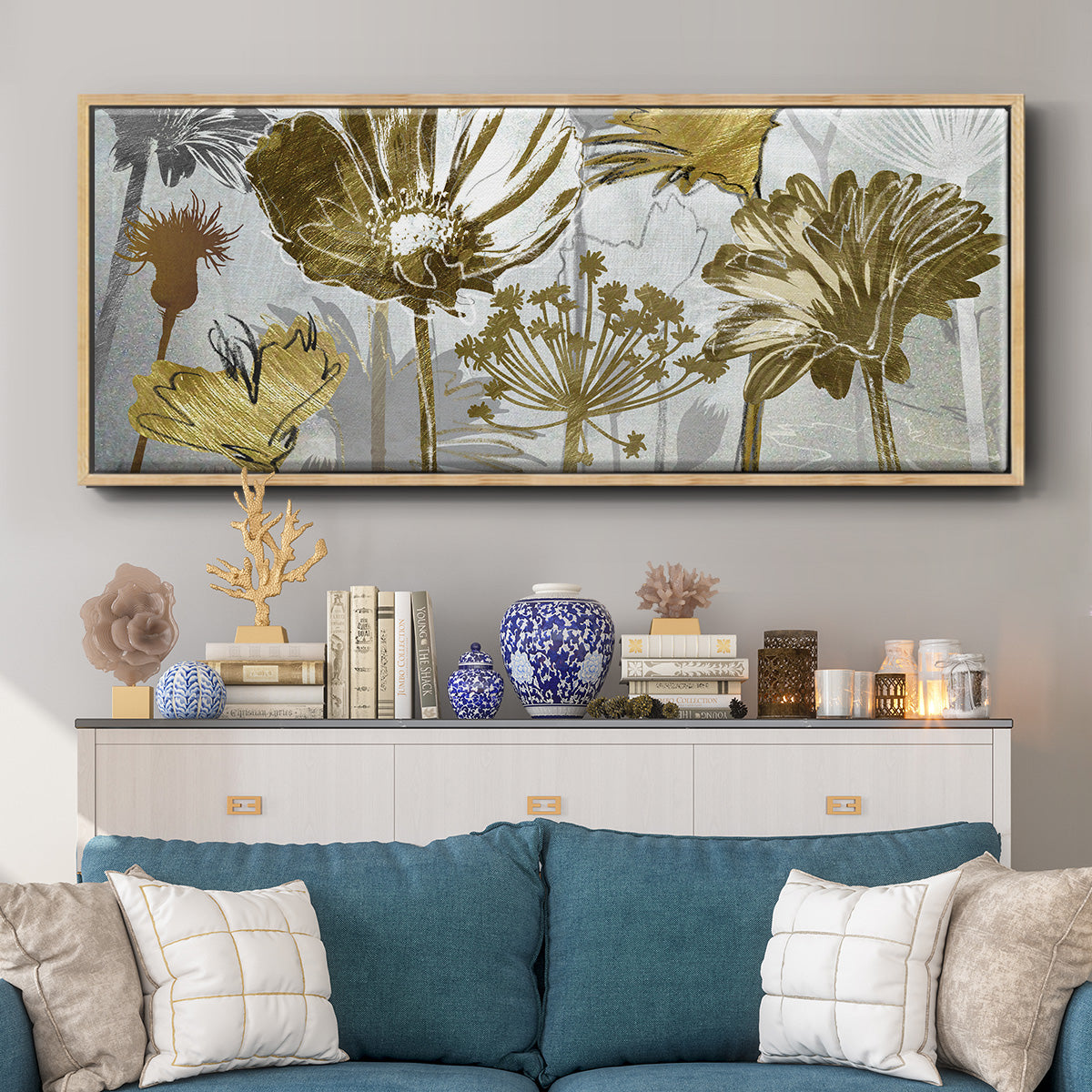 Summer - Floater Framed Canvas Print