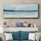 Cream Coastline I - Floater Framed Canvas Print