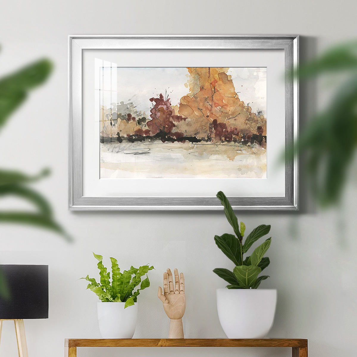 The Autumn View II - Modern Framed Art Print