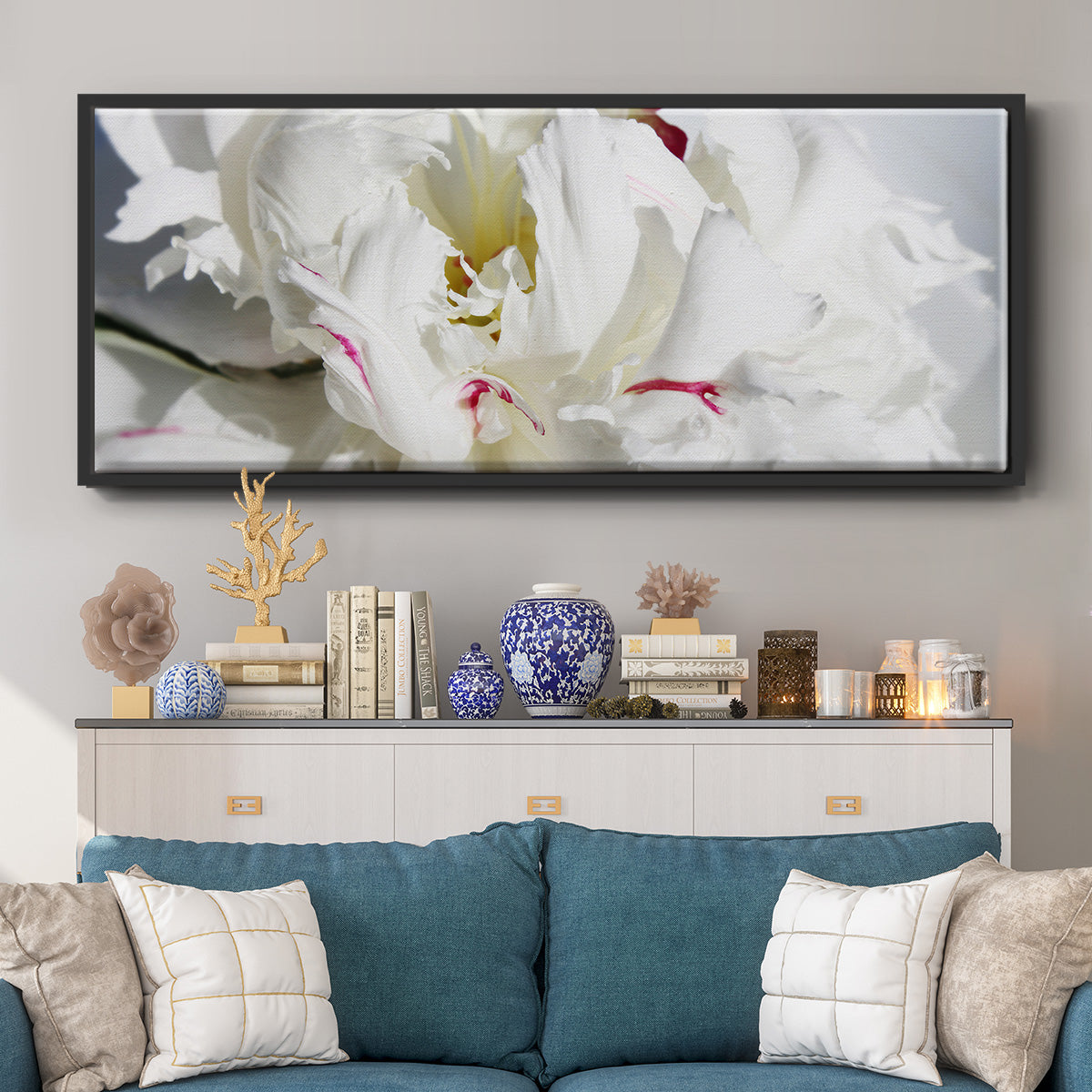 Breathless I - Floater Framed Canvas Print
