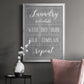 Laundry Schedule - Modern Framed Canvas Print