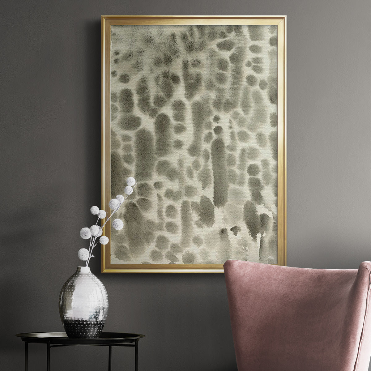 Watercolor Metric I - Modern Framed Canvas Print