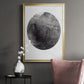 Graphite Moon I - Modern Framed Canvas Print