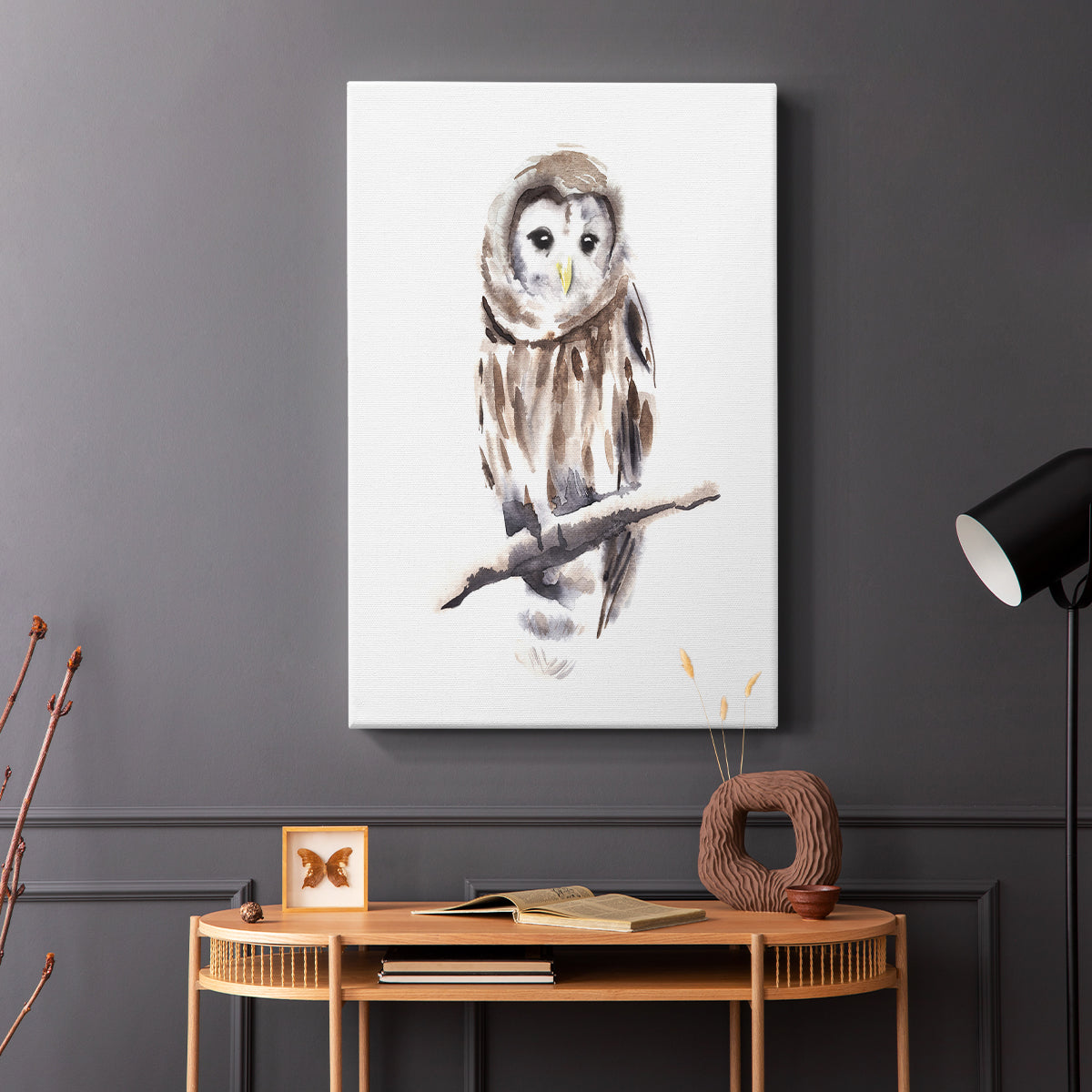 Barred Owl Impressions I - Canvas Art Print